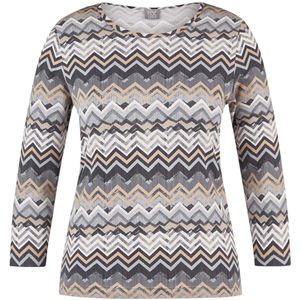 Rabe - T-Shirt - Zigzagpatroon - Dames