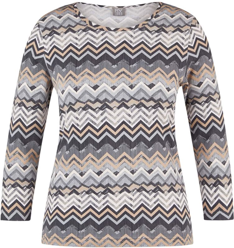 Rabe - T-Shirt - Zigzagpatroon - Dames