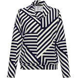 Frank Walder - Longsleeve - Blauw - Streep - Halslijn: Col