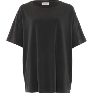 American Vintage T-shirt grijs (Maat: M-L) - Effen - Halslijn: Ronde hals,