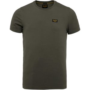 PME Legend T-shirt groen (Maat: XL) - Effen - Halslijn: Ronde hals,