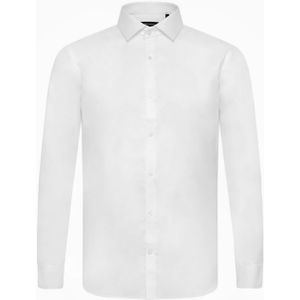 Matinique Overhemd lange mouw wit (Maat: M) - Effen