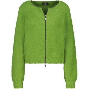 Monari - Leren Jas - Groen