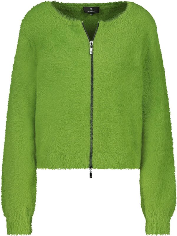 Monari - Leren Jas - Groen