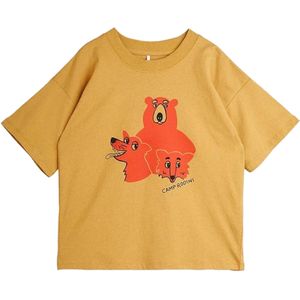 Mini Rodini T-shirt geel (Maat: 116) - Fotoprint - Halslijn: Ronde hals,