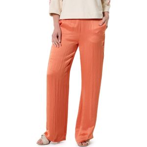 Summum Woman QUINTY: Trousers satin viscose broek oranje (Maat: 40)