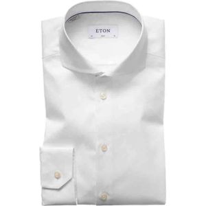 ETON Overhemd lange mouw wit (Maat: 40) - Effen