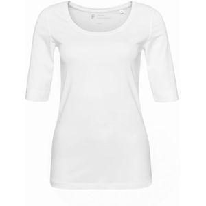 OPUS T-shirt wit (Maat: 38) - Effen - Halslijn: Ronde hals,