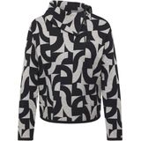 Rabe Dames trui zwart (Maat: 40) - Halslijn: Opstaande kraag met rits,