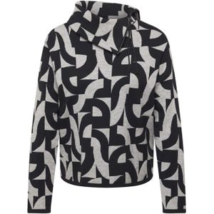 Rabe Dames trui zwart (Maat: 40) - Halslijn: Opstaande kraag met rits,