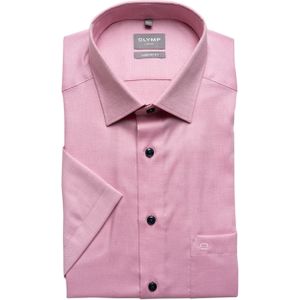 Olymp Comfort Fit Luxor Overhemd korte mouw roze (Maat: 46)