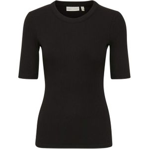 InWear T-shirt zwart (Maat: M) - Effen - Halslijn: Ronde hals,