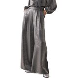 Summum Woman Metallic shine broek grijs (Maat: 38) - Metallic