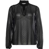 InWear - Rinda Blouse - Zwart - Polyester - Lange Mouwen