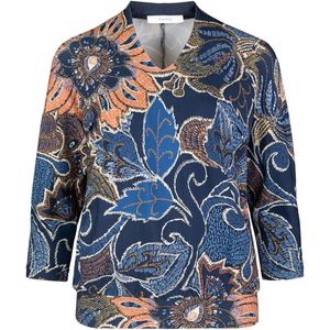 Bianca - KAYLA - Longsleeve - Blauw - V-hals
