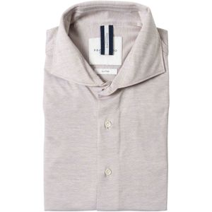 Profuomo - Knitted Shirt - Beige - Casual Overhemd