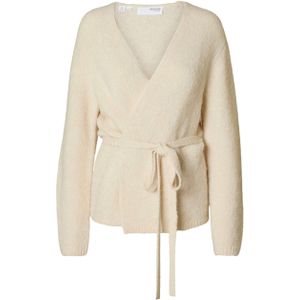 SELECTED - SLFGABELLA - Gebreid Vest - Beige