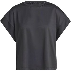 Adidas T-shirt zwart (Maat: M) - Effen - Halslijn: Ronde hals,