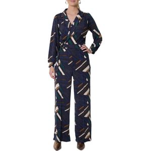 K-Design Crossover met design jumpsuit multicolor (Maat: M) - Halslijn: Revers,