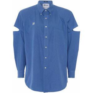 Blaze Amsterdam Blouse blauw (Maat: Onesize) - Halslijn: Polokraag,