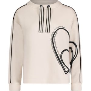 Betty Barclay, Dames, Sweatshirts & Hoodies, Wit, Maat: S