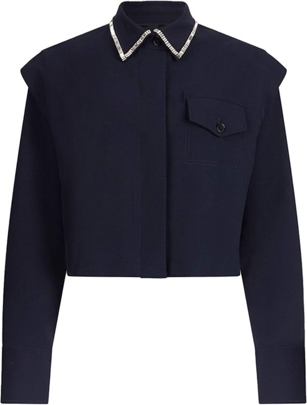 Liu Jo, Dames, Jassen, Blauw, Maat: 2XS Viscose,