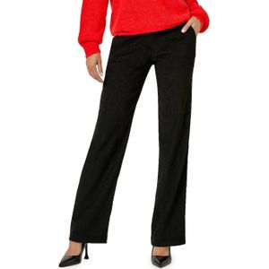 Toni Jenny Wide Leg broek zwart (Maat: 36) - Effen
