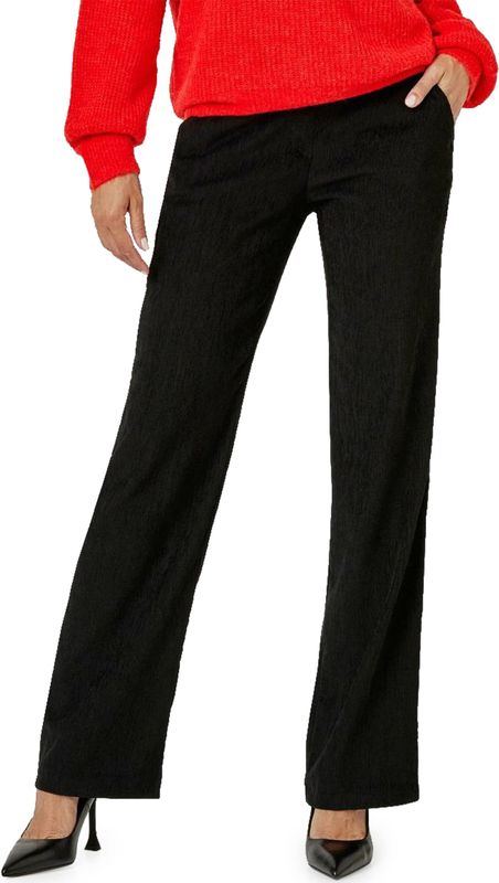 Toni - Jenny Wide Leg - Broek - Zwart