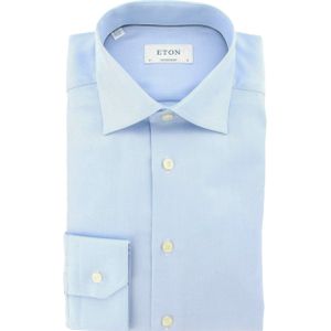 ETON Heren overhemd lange mouw blauw (Maat: 40)