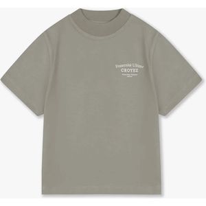 Croyez Mini Jongens t-shirt groen (Maat: 176) - Tekst - Halslijn: Ronde hals,