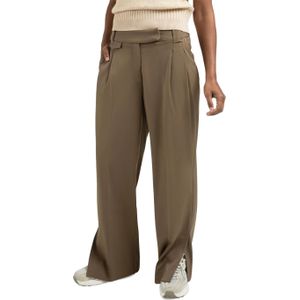 YAYA - Woven Wide Leg Trousers - Groen - Broek