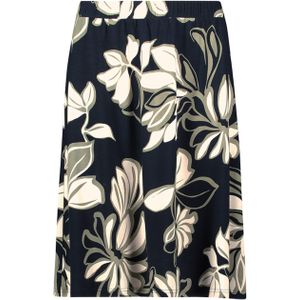 Strokenrok - Bloemenprint - Viscose - Normale Pasvorm - Knielengte