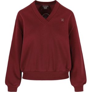 vieux jeu Trui bordeaux (Maat: M) - Halslijn: V-hals,