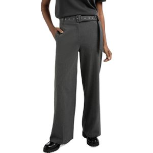 YAYA - Pantalon 01-301212-509 - Midden Grijs - Woven Wide Leg Trousers