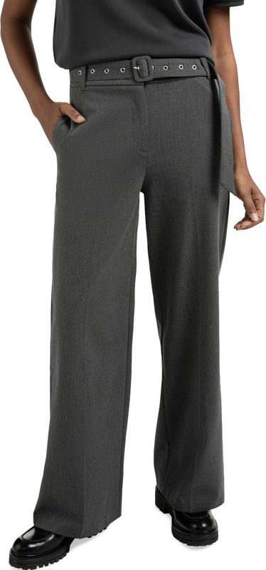 YAYA - Pantalon 01-301212-509 - Midden Grijs - Woven Wide Leg Trousers