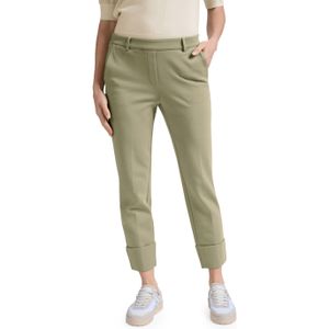 YAYA Jersey tailored broek groen (Maat: 40) - Effen