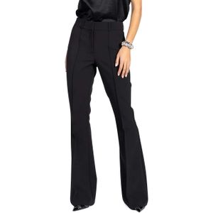 Aaiko - GLENN - Flared Broek - Zwart - Hoge Taille