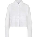 Korte overhemdblouse met knoopsluiting