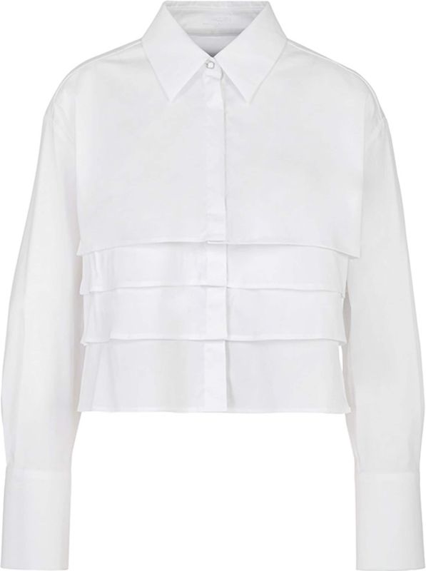 Korte overhemdblouse met knoopsluiting