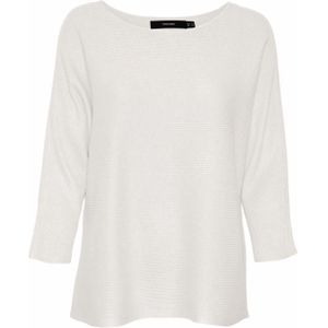 Vero moda Trui ecru (Maat: L) - Effen - Halslijn: Ronde hals,