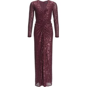 Swing Jurk bordeaux (Maat: 34) - Halslijn: V-hals,