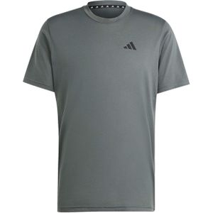 Adidas T-shirt groen (Maat: M) - Effen - Halslijn: Ronde hals,