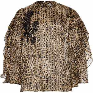 Summum Woman Dames blouse beige (Maat: 38)