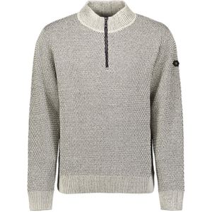 No Excess - Pullover Half Zipper - Melange Stone - Vesten