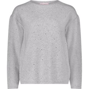 Betty Barclay - So Cosy Dames trui grijs (Maat: 38) - Glitter - Halslijn: Ronde hals,