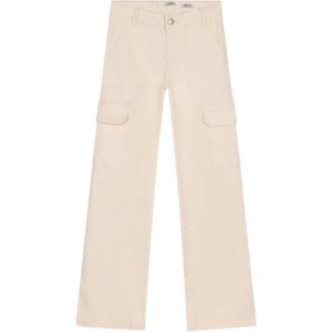 Indian Blue Jeans Cargo wide fit denim broek wit (Maat: 170)