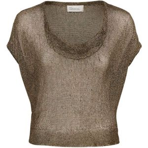 My Essential Wardrobe Dames top groen (Maat: XXL) - Halslijn: Watervalhals,