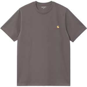 Carhartt WIP Heren t-shirt bruin (Maat: S) - Halslijn: Ronde hals,