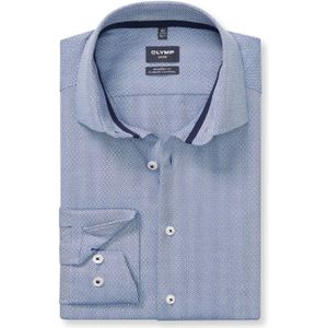 OLYMP - Luxor 24/Seven - Overhemd - Marineblauw - Modern Fit - Global Kent