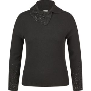 Rabe Dames coltrui zwart (Maat: 42) - Halslijn: Col,